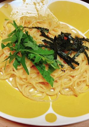簡単明太子クリームパスタ-レシピのメイン写真