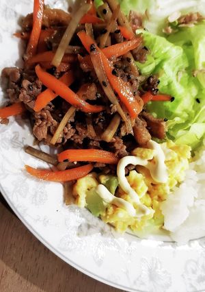☆★きんぴらごぼう♪牛肉&油あげ入り☆★-レシピのメイン写真