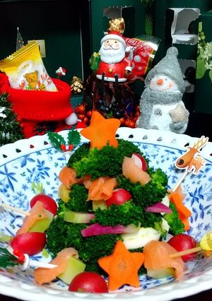クリスマス☆ツリー サラダ☆-レシピのメイン写真