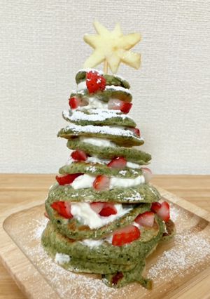 《離乳食 幼児食》クリスマスツリーケーキ-レシピのメイン写真
