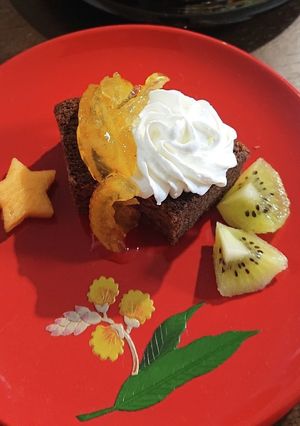 ゆずジャムとチョコバームの☆簡単ケーキ-レシピのメイン写真