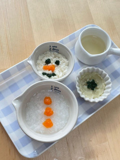 雪だるま*離乳食-レシピのメイン写真
