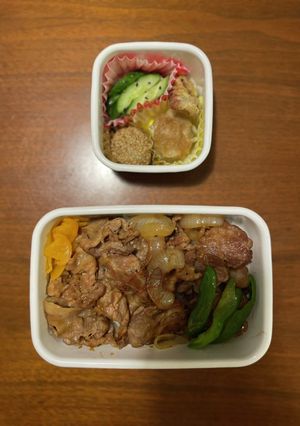 中学生野球弁当14|豚焼肉丼-レシピのメイン写真