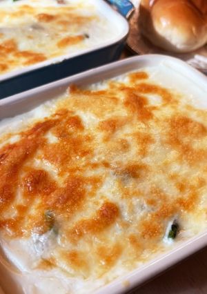 トロトロ★エビとキノコのシチューグラタン-レシピのメイン写真