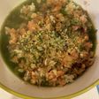 見た目不味そう。味は美味い。簡単緑茶漬け