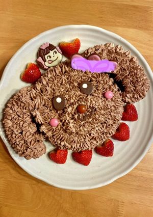 簡単トイプードルケーキ ☆犬ケーキ-レシピのメイン写真