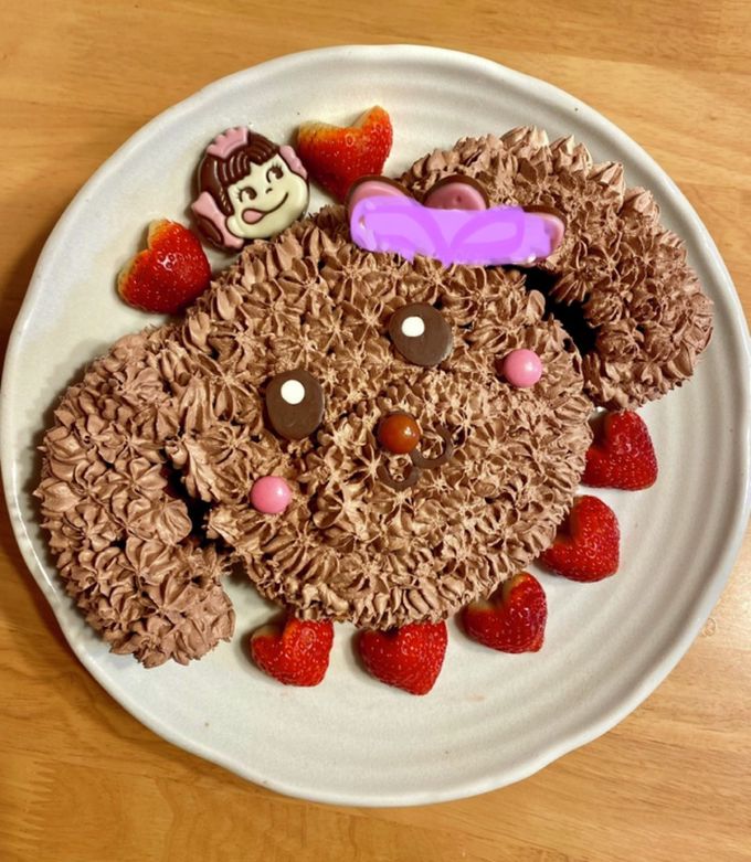 簡単トイプードルケーキ ☆犬ケーキ by かなりゆ 【クックパッド