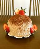 生チョコクリームのドームケーキ♪