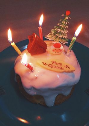 かわいいクリスマスケーキ デコレーション-レシピのメイン写真