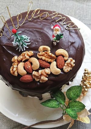 動画クリスマスチョコナッツフルーツケーキ-レシピのメイン写真
