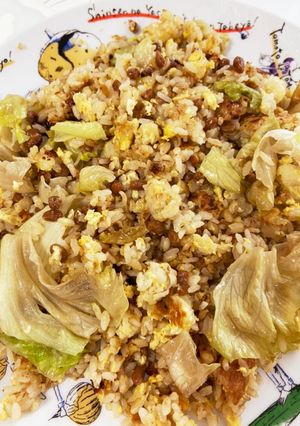 お昼にパパッと!冷凍ご飯で納豆チャーハン-レシピのメイン写真