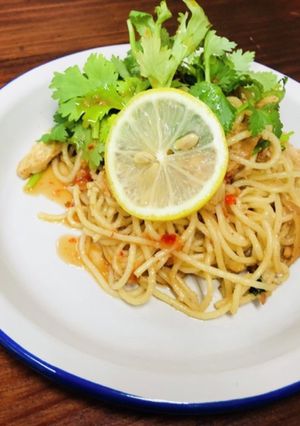 パクチー消費☆簡単タイ風パスタ-レシピのメイン写真