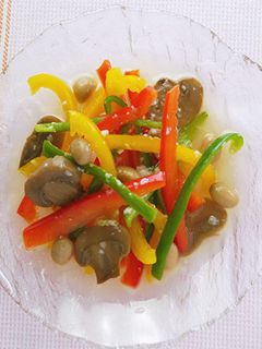 マッシュルームと野菜と豆のマリネ-レシピのメイン写真