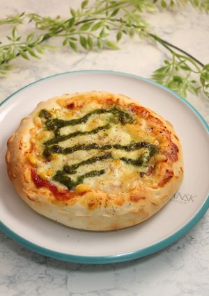 簡単！30分ピザパン　シャウエッセン-レシピのメイン写真