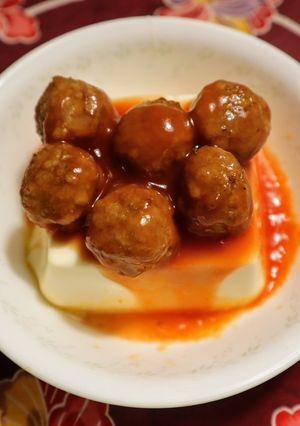温奴 ミートボール乗せ-レシピのメイン写真