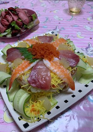 ちらし寿司ケーキ-レシピのメイン写真