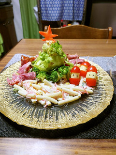 ヨウサマの減塩クリスマスツリーサラダ-レシピのメイン写真