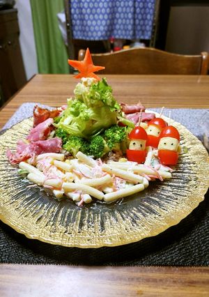 ヨウサマの減塩クリスマスツリーサラダ-レシピのメイン写真