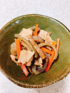 ぜんまいとこんにゃくと豚バラの炒め煮-レシピのメイン写真