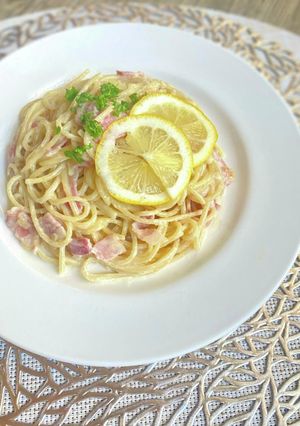 和風レモンクリームパスタ-レシピのメイン写真