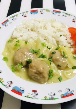 炊飯器 パスタソースでミートボール煮込み-レシピのメイン写真