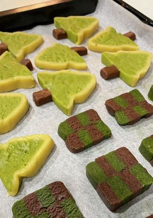 クリスマスツリーのアイスボックスクッキー-レシピのメイン写真