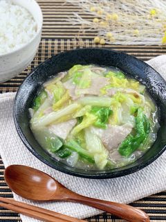 冬ぽかおかず*豚バラ白菜のとろみ中華炒め-レシピのメイン写真
