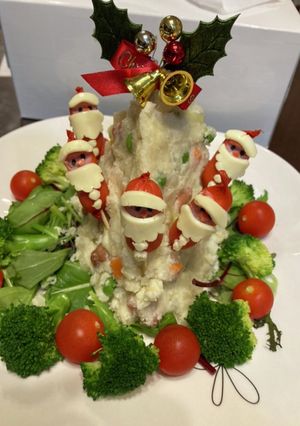 108クリスマス　ポテサラツリー-レシピのメイン写真