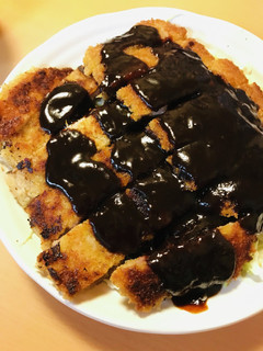 調理カツの揚げ焼き●味噌カツソースかけ-レシピのメイン写真