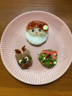 離乳食後期★クリスマスプレート-レシピのメイン写真
