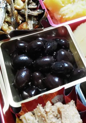 圧力なべの黒豆　28日-レシピのメイン写真