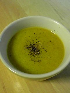 残ったかぼちゃの煮物が豆乳スープに変身-レシピのメイン写真