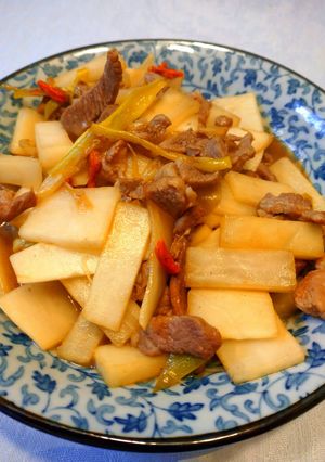 羊肉と大根の炒めもの-レシピのメイン写真