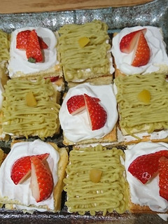 華やか正月ケーキ!栗きんとんリメイクにも-レシピのメイン写真