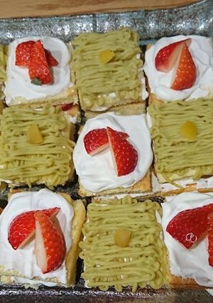 華やか正月ケーキ！栗きんとんリメイクにも-レシピのメイン写真