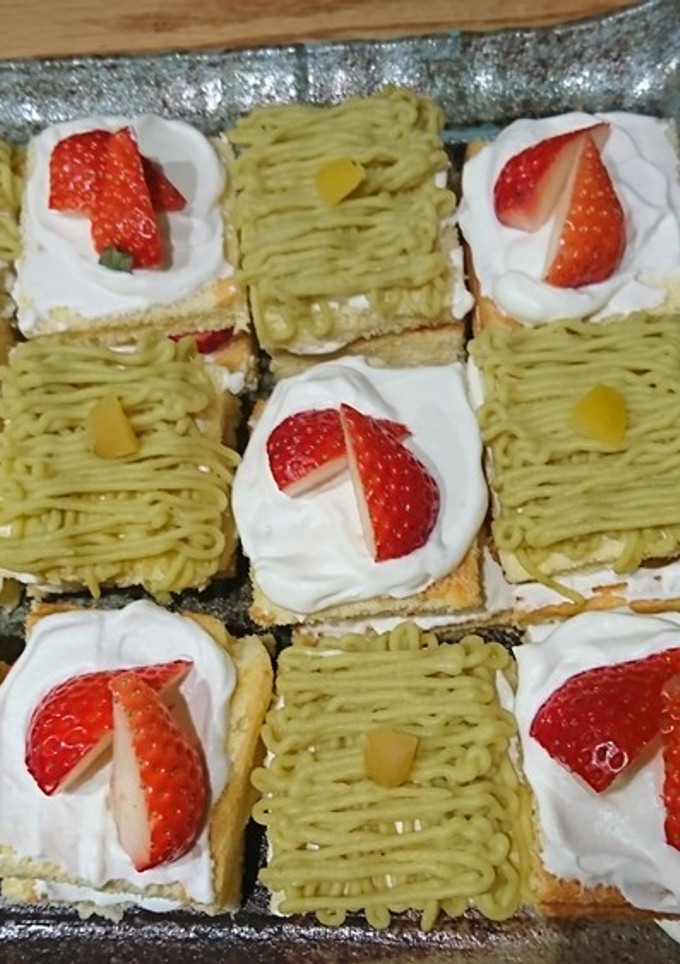 華やか正月ケーキ！栗きんとんリメイクにも-レシピのメイン写真