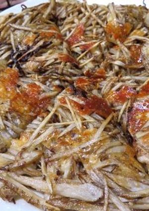 ヤミツキ♪ ごぼうと塩昆布チーズガレット-レシピのメイン写真