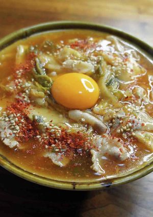 餡かけキムチうどん-レシピのメイン写真