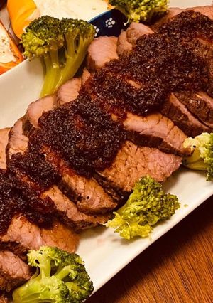 Costco ビーフもも肉ローストビーフ-レシピのメイン写真