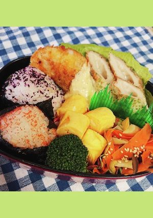 おにぎり弁当(鱈のフライ入り)-レシピのメイン写真