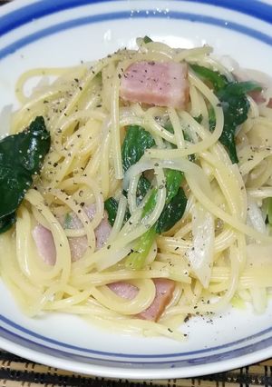 フライパン一つでほうれん草のパスタ-レシピのメイン写真