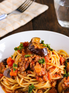 ナスとひき肉のコク旨トマトソースパスタ-レシピのメイン写真