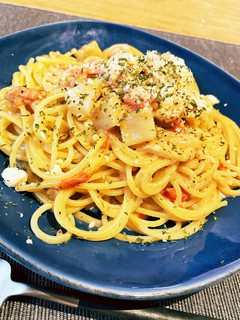ホタテとアンチョビのクリームパスタ-レシピのメイン写真