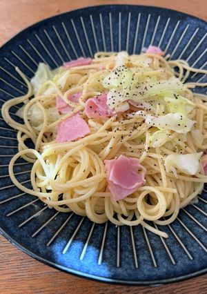 キャベツとベーコンのパスタペペロンチーノ-レシピのメイン写真