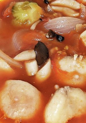 ほんじりとぶなしめじのトマトスープ-レシピのメイン写真