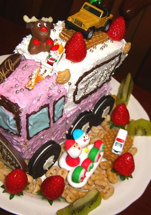 車大好き！！★トラックの立体ケーキ★-レシピのメイン写真