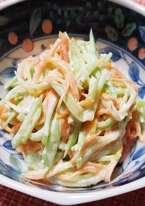 人参とブロッコリー（芯のみ）サラダ-レシピのメイン写真