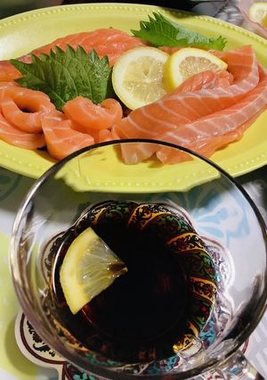 サーモン麺♡ポン酢でおいしく♪♪-レシピのメイン写真