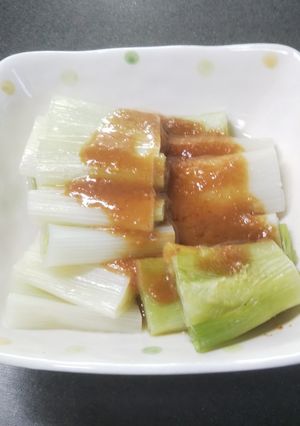 温長葱の酢味噌和え-レシピのメイン写真
