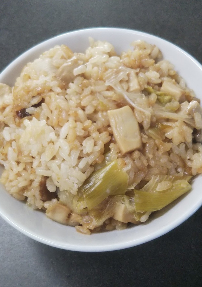 椎茸茶炊き込み御飯-レシピのメイン写真